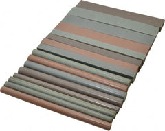 Cratex - Oblong, Round & Square Abrasive 16-Piece Block & Stick Kit - Coarse, Medium, Fine & Extra Fine Grade - Exact Tooling