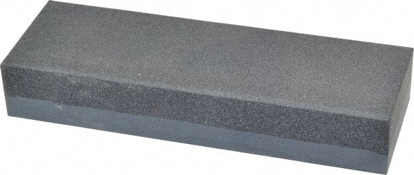 Made in USA - 6" Long x 2" Wide x 1" Thick, Silicon Carbide Sharpening Stone - Rectangle, Coarse, Fine Grade - Exact Tooling