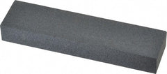 Made in USA - 4" Long x 1" Wide x 1/2" Thick, Silicon Carbide Sharpening Stone - Rectangle, Medium Grade - Exact Tooling
