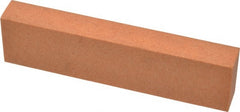 Made in USA - 4" Long x 1" Wide x 1/2" Thick, Aluminum Oxide Sharpening Stone - Rectangle, Fine Grade - Exact Tooling