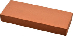 Made in USA - 5" Long x 2" Wide x 5/8" Thick, Aluminum Oxide Sharpening Stone - Rectangle, Fine Grade - Exact Tooling
