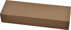 Made in USA - 6" Long x 2" Wide x 1" Thick, Aluminum Oxide Sharpening Stone - Rectangle, Medium Grade - Exact Tooling