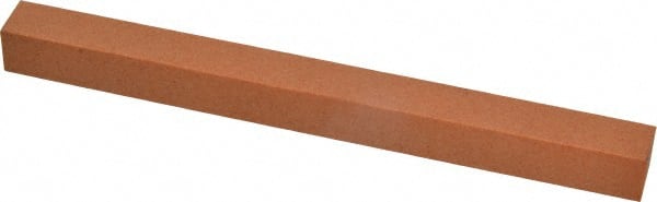 Made in USA - 6" Long x 1/2" Wide x 1/2" Thick, Aluminum Oxide Sharpening Stone - Square, Fine Grade - Exact Tooling