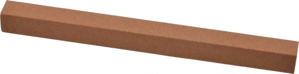 Made in USA - 6" Long x 1/2" Wide x 1/2" Thick, Aluminum Oxide Sharpening Stone - Square, Medium Grade - Exact Tooling