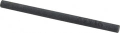 Made in USA - 4" Long x 1/4" Diam x 1/4" Thick, Silicon Carbide Sharpening Stone - Round, Fine Grade - Exact Tooling