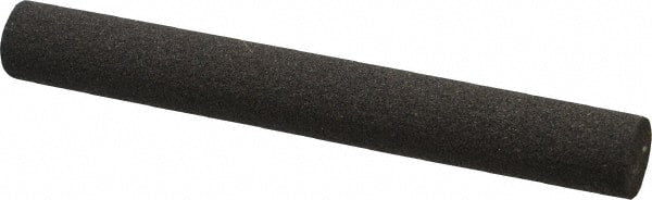 Made in USA - 4" Long x 1/2" Diam x 1/2" Thick, Aluminum Oxide Sharpening Stone - Round, Coarse Grade - Exact Tooling