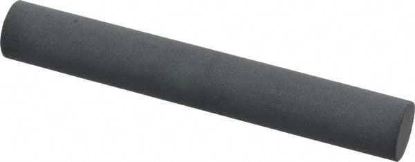 Made in USA - 3" Long x 1/2" Diam x 1/2" Thick, Novaculite Sharpening Stone - Round, Ultra Fine Grade - Exact Tooling