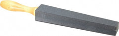 Made in USA - 1/2" Wide x 14" OAL, Silicon Carbide Sharpening Stone - Flat, 180 Grit - Exact Tooling