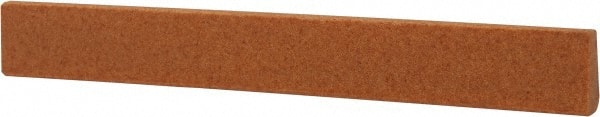 Made in USA - 7/16" Wide x 4" OAL, Aluminum Oxide Sharpening Stone - Oval Tapered, Fine Grade, 320 Grit - Exact Tooling
