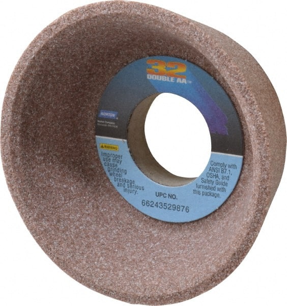 Norton - 4" Diam, 1-1/4" Hole Size, 1-1/2" Overall Thickness, 60 Grit, Type 11 Tool & Cutter Grinding Wheel - Medium Grade, Aluminum Oxide, K Hardness, Vitrified Bond, 5,730 RPM - Exact Tooling