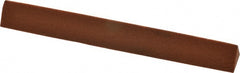 Norton - 4" Long x 1/2" Wide x 1/2" Thick, Aluminum Oxide Sharpening Stone - Triangle, Fine Grade - Exact Tooling