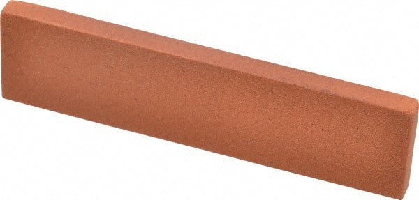 Norton - 4" Long x 1" Wide x 1/4" Thick, Aluminum Oxide Sharpening Stone - Rectangle, Fine Grade - Exact Tooling