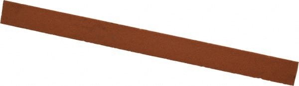 Norton - 6" Long x 1/2" Wide x 1/2" Thick, Aluminum Oxide Sharpening Stone - Triangle, Fine Grade - Exact Tooling