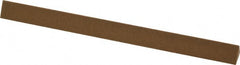 Norton - 6" Long x 1/2" Wide x 1/2" Thick, Aluminum Oxide Sharpening Stone - Triangle, Medium Grade - Exact Tooling