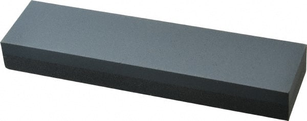 Norton - 8" Long x 2" Wide x 1" Thick, Silicon Carbide Sharpening Stone - Rectangle, Coarse, Fine Grade - Exact Tooling