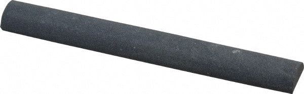Value Collection - Half Round, Silicon Carbide, Toolroom Finishing Stick - 4" Long x 1/2" Wide, Fine Grade - Exact Tooling
