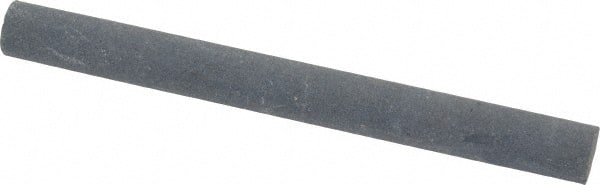 Value Collection - Round, Silicon Carbide, Toolroom Finishing Stick - 4" Long x 3/8" Wide, Fine Grade - Exact Tooling