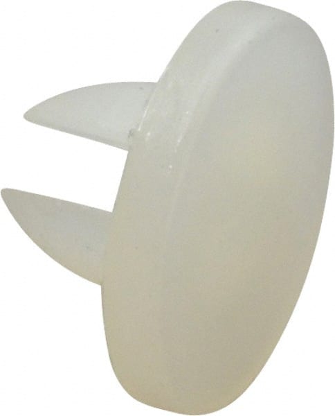 Made in USA - 0.152" Hole Diam, 0.2" OAL, Split Shank, Nylon Panel Rivet - 0.16" Length Under Head, 0.03" Material Thickness, 21/64" Head Diam - Exact Tooling