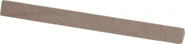 Value Collection - Three Square, Aluminum Oxide, Toolroom Finishing Stick - 4" Long x 3/8" Wide, Fine Grade - Exact Tooling