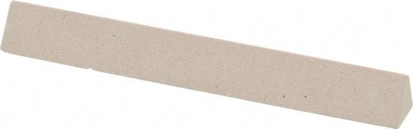 Value Collection - Three Square, Aluminum Oxide, Toolroom Finishing Stick - 4" Long x 1/2" Wide, Fine Grade - Exact Tooling