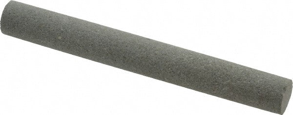 Value Collection - Round, Aluminum Oxide, Toolroom Finishing Stick - 4" Long x 1/2" Wide, Medium Grade - Exact Tooling