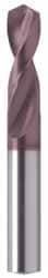 Guhring - 9/16" 130° Parabolic Flute Powdered Metal Screw Machine Drill Bit - FIREX Finish, Right Hand Cut, 56mm Flute Length, 111mm OAL, Cone Relief Point, Straight Shank - Exact Tooling