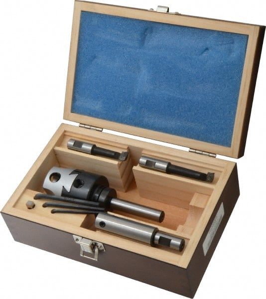 Accupro - 2 Inch Body, 1/2 Inch Boring Bar Hole Diameter, Manual Offset Boring Head - Threaded Mount, 7/8-20 Thread - Exact Tooling