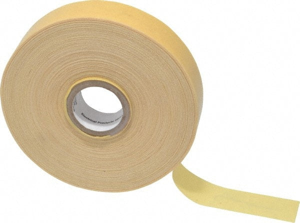 3M - 3/4" x 110', Yellow Cotton Cloth Electrical Tape - Series 2520, 8 mil Thick, 800 V/mil Dielectric Strength, 50 Lb./Inch Tensile Strength - Exact Tooling