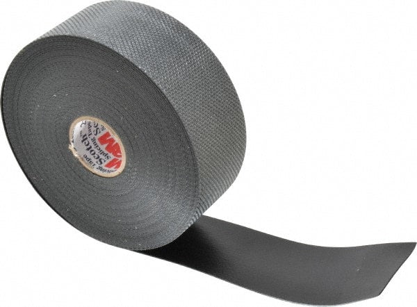 3M - 1-1/2" x 30', Black Polyester Film Electrical Tape - Series 23, 30 mil Thick, 800 V/mil Dielectric Strength, 8 Lb./Inch Tensile Strength - Exact Tooling