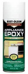 Rust-Oleum - White, Gloss, Appliance Epoxy Spray Paint - 7 Sq Ft per Can, 12 oz Container - Exact Tooling
