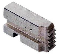 Vargus - #10-40 UNS Thread, 10° Hook Angle, Right Hand High Speed Steel Chaser - 9/16" Die Head Compatibility, 33° Chamfer Angle - Exact Tooling