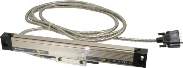 Mitutoyo - 6" Max Measuring Range, 1 µm Resolution, 13" Scale Length, Electromagnetic DRO Linear Scale - 5 µm Accuracy, IP67, 3,500' Cable Length, 0 to 45°C, Series AT715 - Exact Tooling