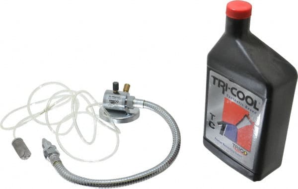 Trico - 1 Qt Tank Capacity, Aluminum Tankless Mist Coolant Unit - 6' Coolant Line Length, 15" Hose Length - Exact Tooling