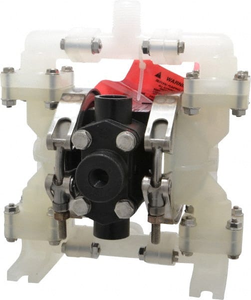 SandPIPER - 1/4" NPT, Nonmetallic, Air Operated Diaphragm Pump - PTFE Diaphragm, Polypropylene Housing - Exact Tooling