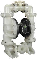 SandPIPER - 2" NPT, Nonmetallic, Air Operated Diaphragm Pump - PTFE Diaphragm, Polypropylene Housing - Exact Tooling