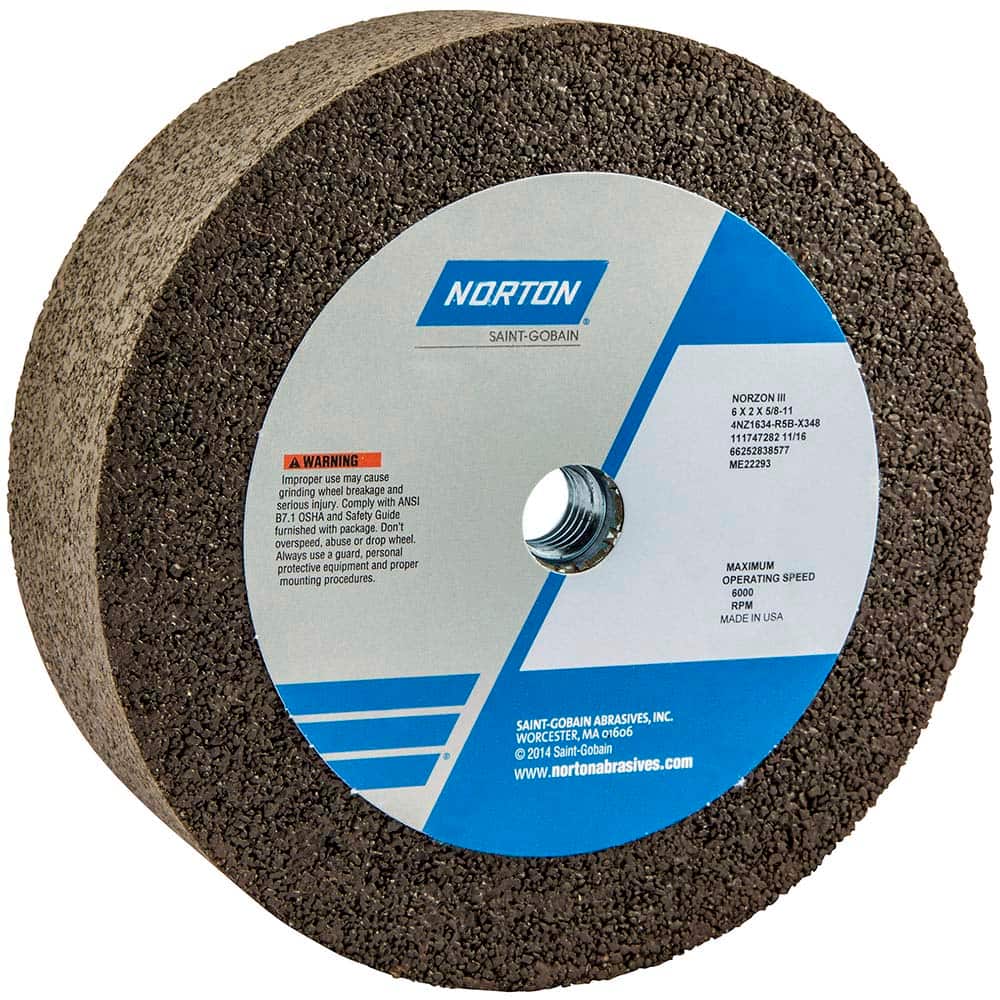 Norton - Tool & Cutter Grinding Wheels Wheel Type: Type 6 Wheel Diameter (Inch): 6 - Exact Tooling