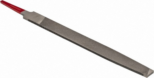 Simonds File - 6" Long, Smooth Cut, Flat American-Pattern File - Double Cut, Tang - Exact Tooling