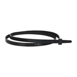 Made in USA - 28" Long Black Nylon Standard Cable Tie - 120 Lb Tensile Strength, 9" Max Bundle Diam - Exact Tooling