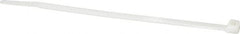Made in USA - 8.7" Long Natural (Color) Nylon Standard Cable Tie - 120 Lb Tensile Strength, 1.93mm Thick, 52.3mm Max Bundle Diam - Exact Tooling