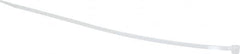 Made in USA - 8-7/8" Long Natural (Color) Nylon Standard Cable Tie - 40 Lb Tensile Strength, 1.24mm Thick, 60.33mm Max Bundle Diam - Exact Tooling