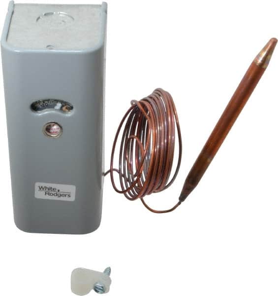 White-Rodgers - Refrigeration Temperature Controls Capillary Length: 8 Ft. Differential: Adjustable 4.5 to 40 F - Exact Tooling