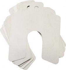 Made in USA - 10 Piece, 2 Inch Long x 2 Inch Wide x 0.015 Inch Thick, Slotted Shim Stock - Stainless Steel, 5/8 Inch Wide Slot - Exact Tooling