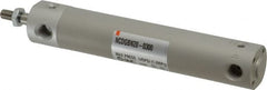 SMC PNEUMATICS - 3/4" Bore Double Acting Air Cylinder - 1/8 Port, 1/4-28 Rod Thread, 140 Max psi, 40 to 140°F - Exact Tooling