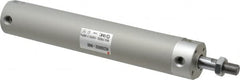 SMC PNEUMATICS - 1-1/4" Bore Double Acting Air Cylinder - 1/8 Port, 7/16-20 Rod Thread, 140 Max psi, 40 to 140°F - Exact Tooling
