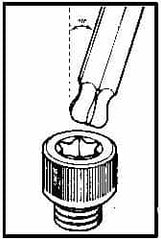 Bondhus - 6-3/4" OAL T55 Torx Key - Exact Tooling