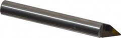 Onsrud - 60° Incl Angle, 1/4" Shank Diam, 2" OAL, 0.03" Cut Diam, Conical Engraving Cutter - 1/2" LOC, 0.03" Tip Diam, 1 Flute, Right Hand Cut, Solid Carbide, Uncoated - Exact Tooling