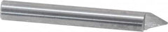 Onsrud - 60° Incl Angle, 1/4" Shank Diam, 2" OAL, 0.04" Cut Diam, Conical Engraving Cutter - 1/2" LOC, 0.04" Tip Diam, 1 Flute, Right Hand Cut, Solid Carbide, Uncoated - Exact Tooling