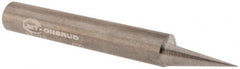 Onsrud - 30° Incl Angle, 1/4" Shank Diam, 2" OAL, 0.01" Cut Diam, Conical Engraving Cutter - 1/2" LOC, 0.01" Tip Diam, 1 Flute, Right Hand Cut, Solid Carbide, Uncoated - Exact Tooling