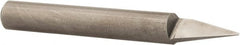 Onsrud - 30° Incl Angle, 1/4" Shank Diam, 2" OAL, 0.03" Cut Diam, Conical Engraving Cutter - 1/2" LOC, 0.03" Tip Diam, 1 Flute, Right Hand Cut, Solid Carbide, Uncoated - Exact Tooling