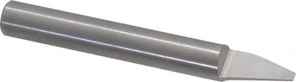 Onsrud - 30° Incl Angle, 1/4" Shank Diam, 1-1/2" OAL, 0.09" Cut Diam, Conical Engraving Cutter - 1/2" LOC, 0.09" Tip Diam, 1 Flute, Right Hand Cut, Solid Carbide, Amorphous Diamond Finish - Exact Tooling